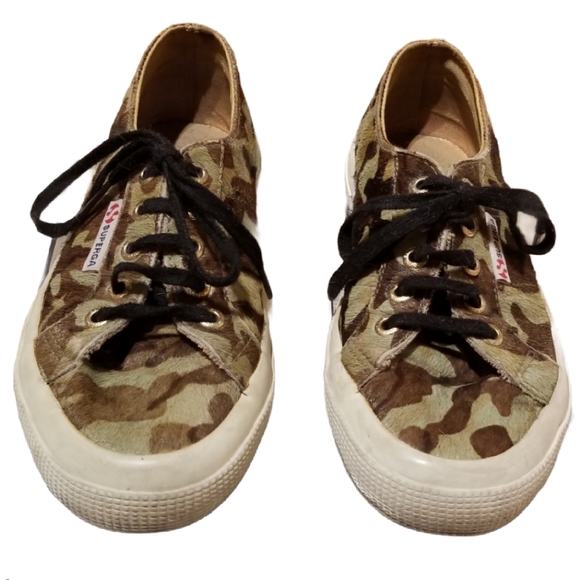 SUPERGA × TBS Ponyhair Camo Wmns Sneaker (Size 6) - Picture 10 of 16